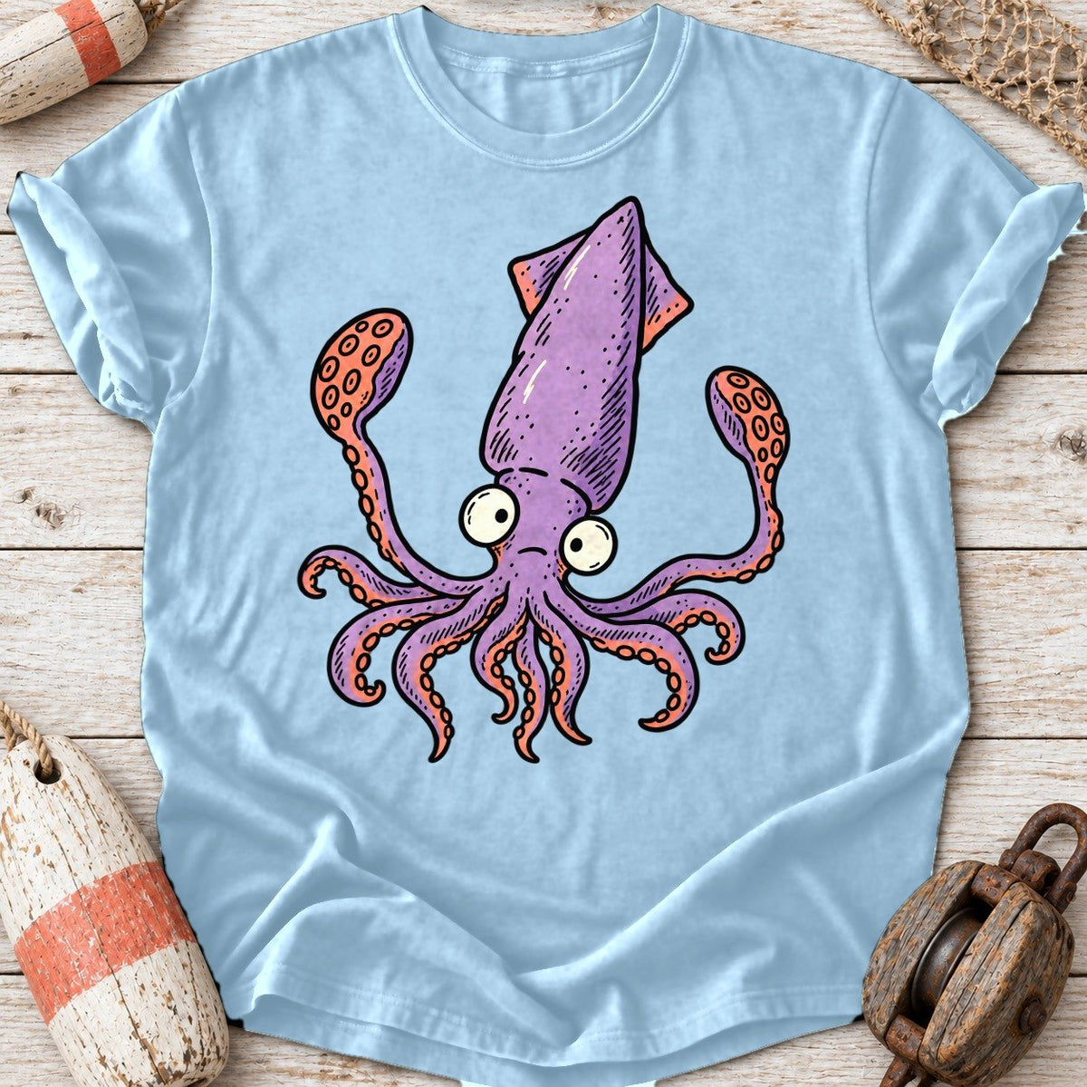 Cute Lavender Squid