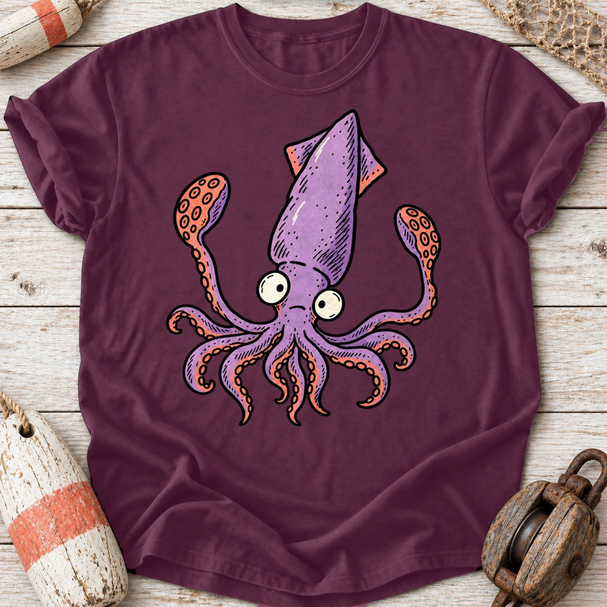 Cute Lavender Squid