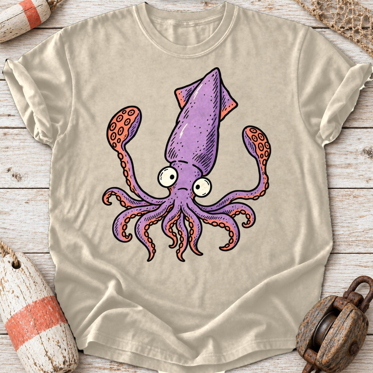 Cute Lavender Squid