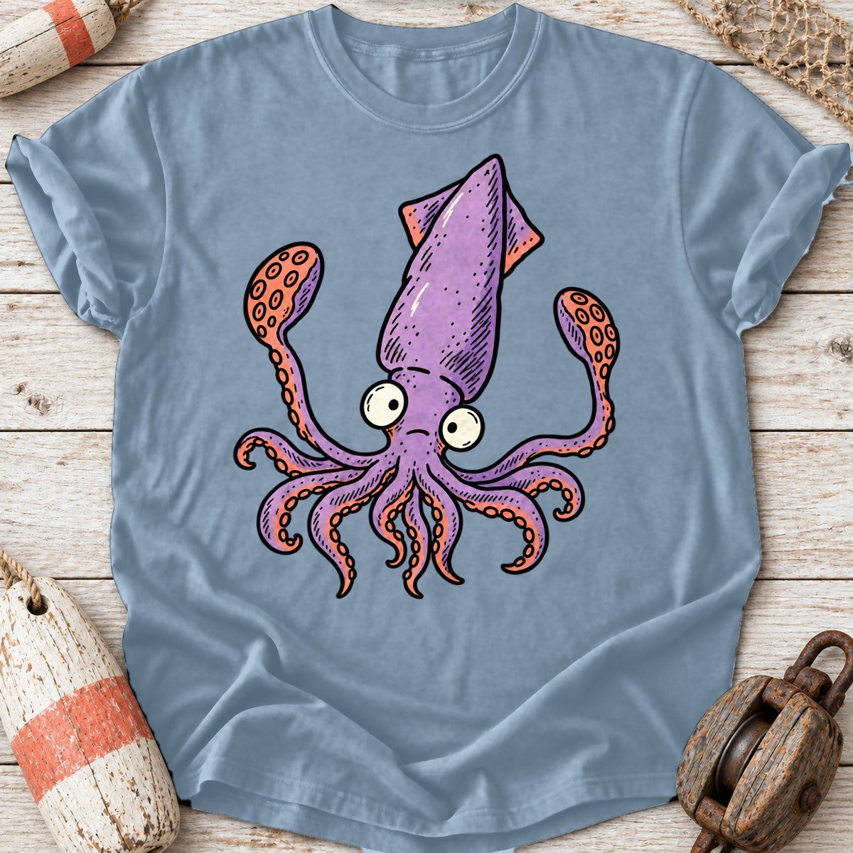 Cute Lavender Squid