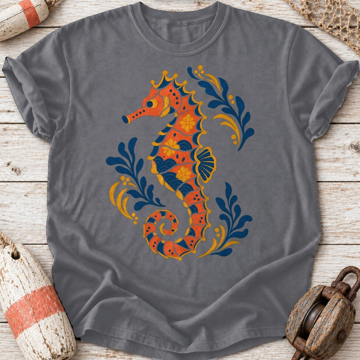 Folk Art Seahorse