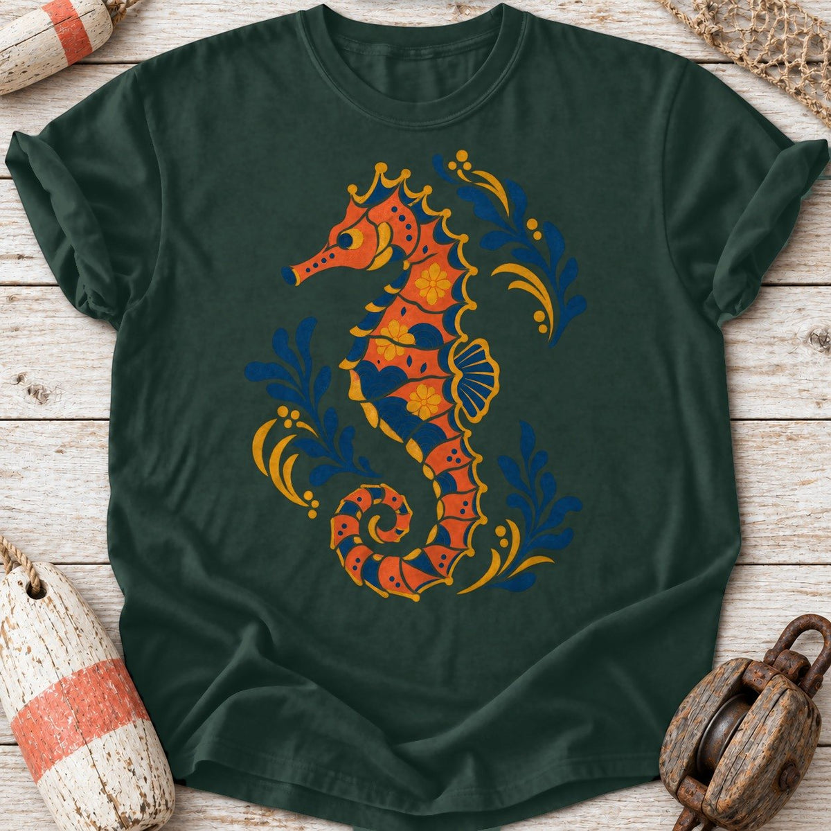 Folk Art Seahorse