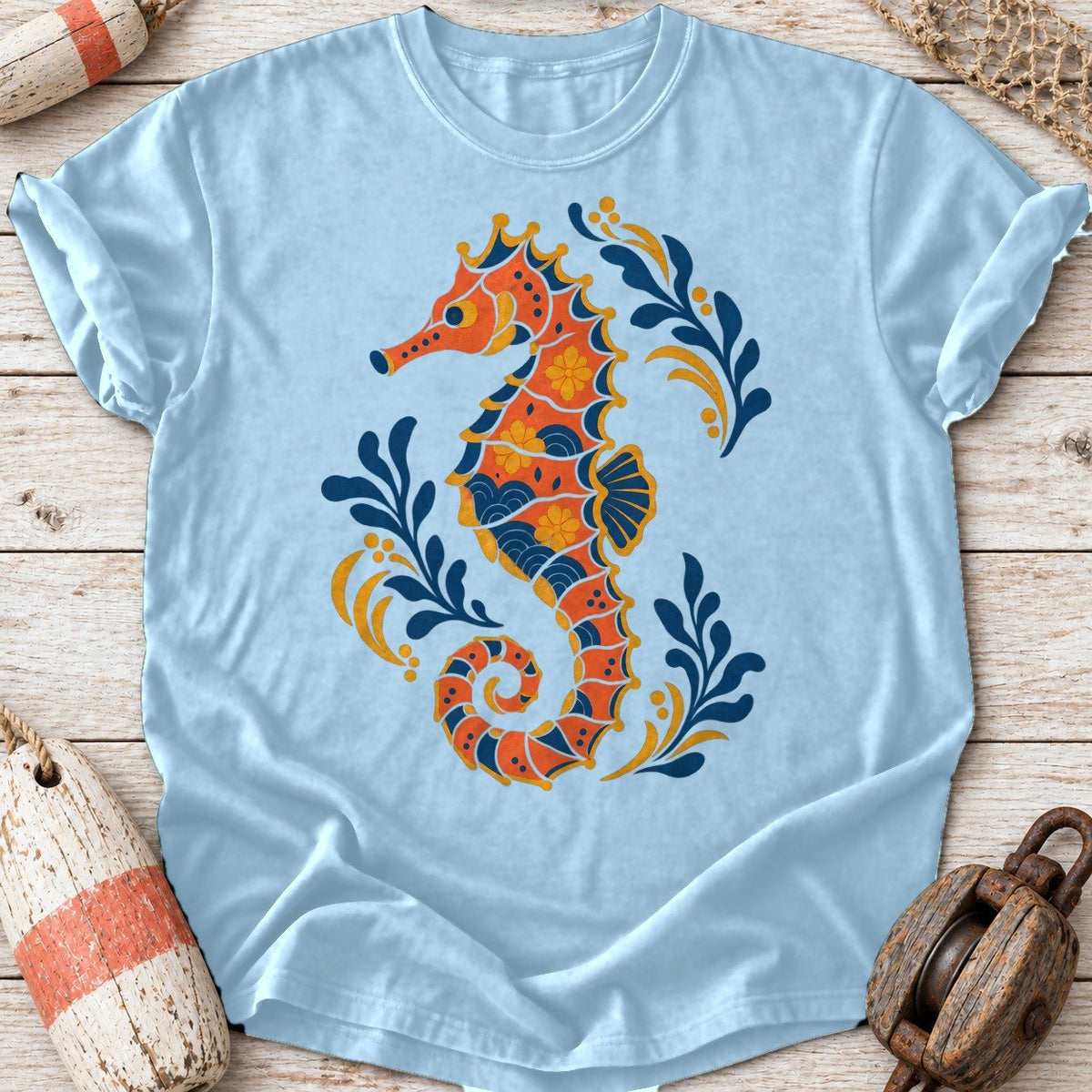 Folk Art Seahorse