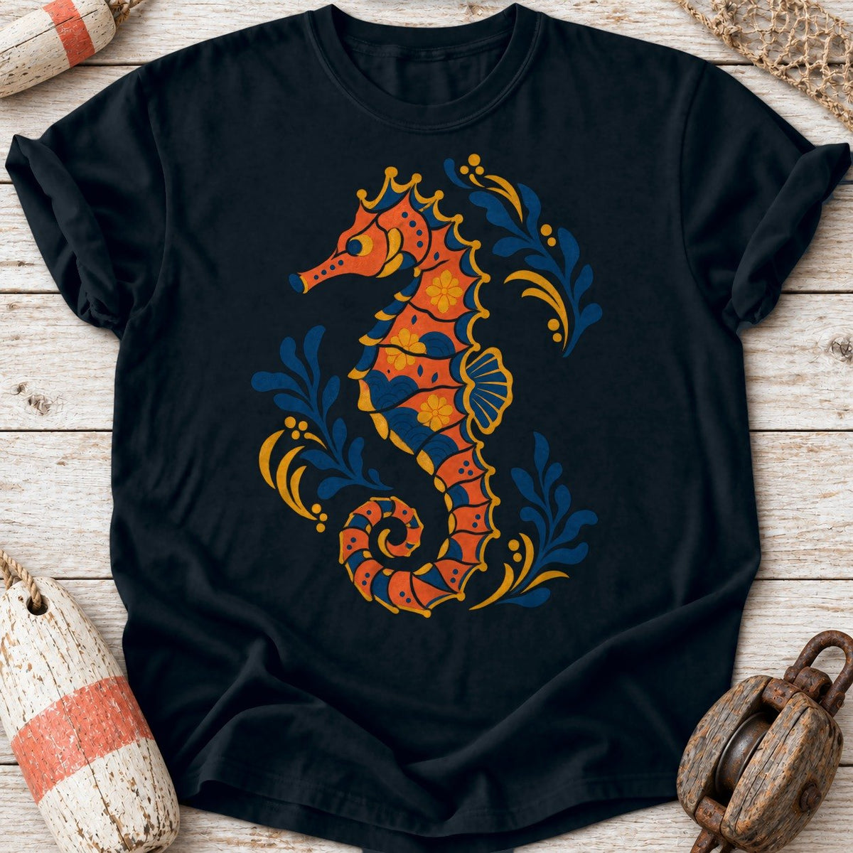 Folk Art Seahorse