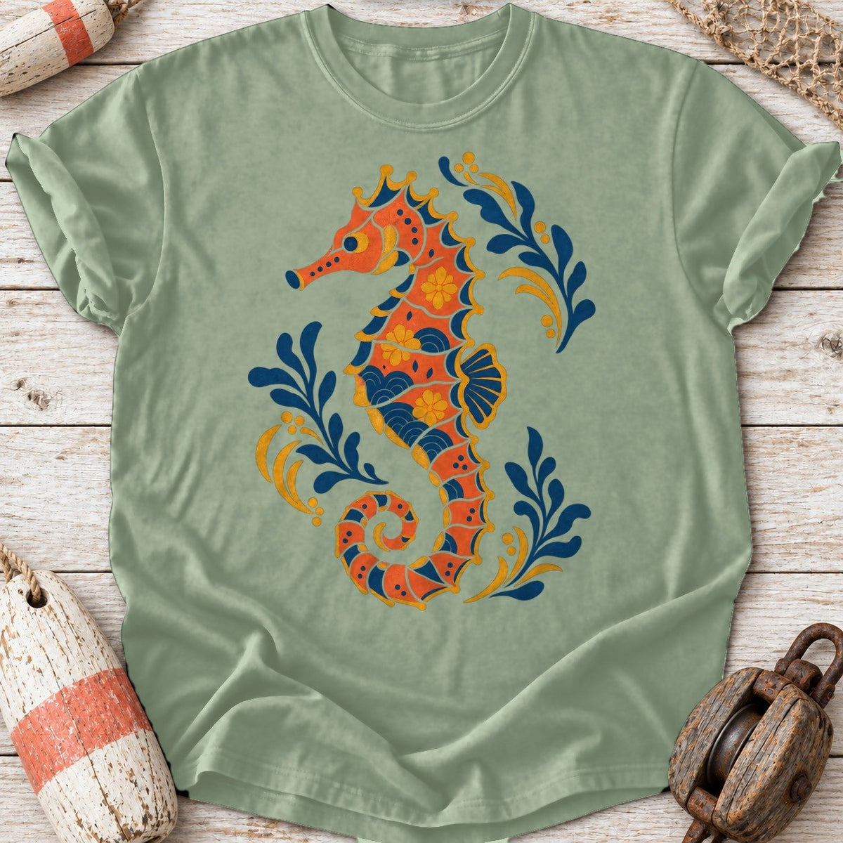 Folk Art Seahorse