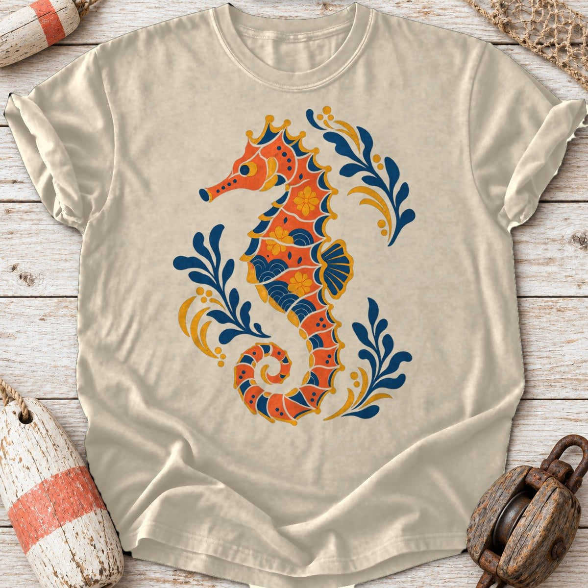 Folk Art Seahorse