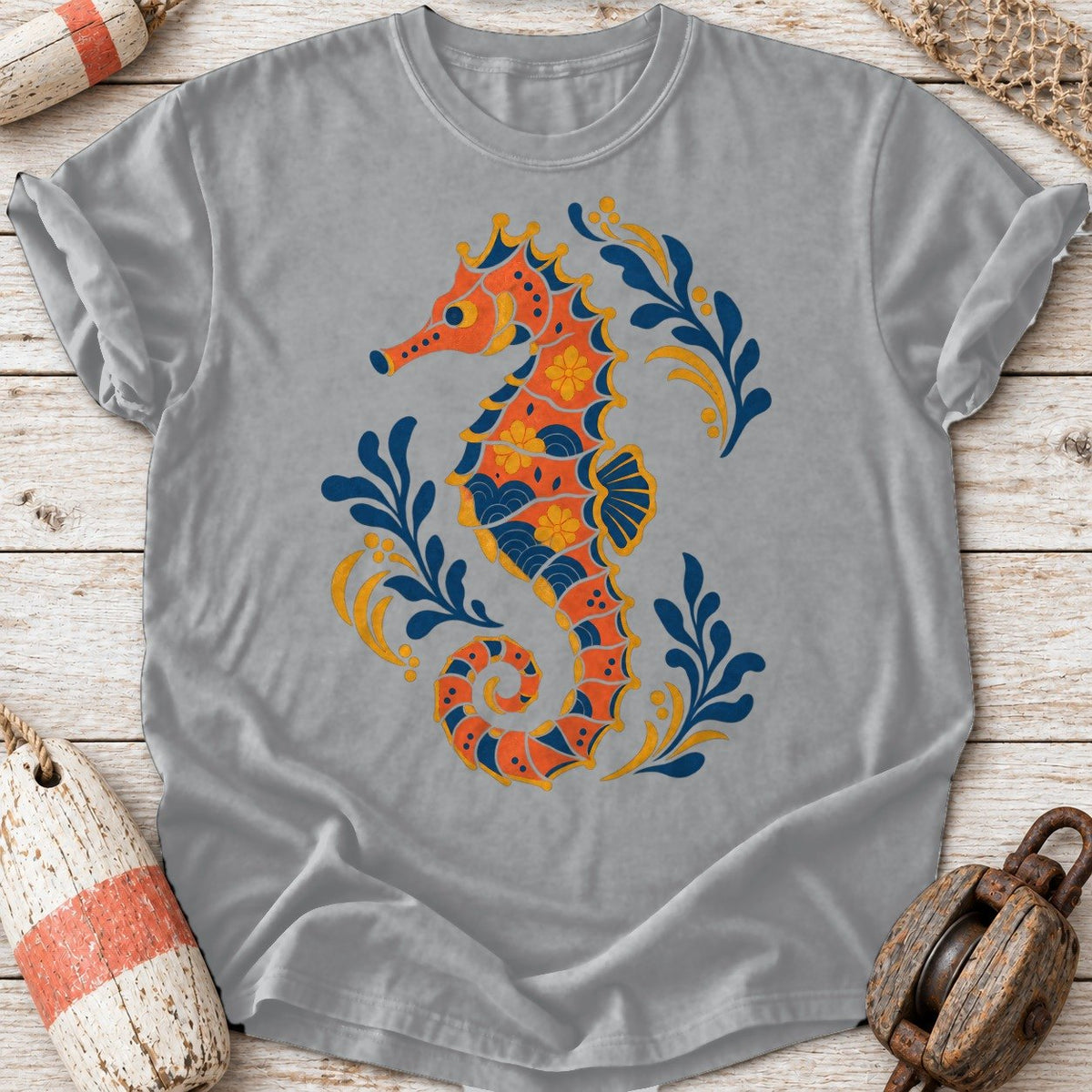 Folk Art Seahorse