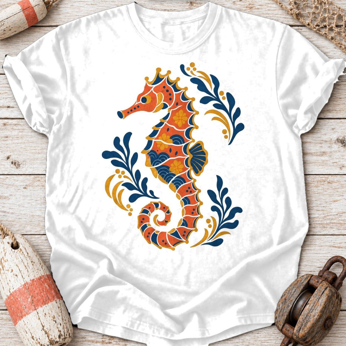Folk Art Seahorse