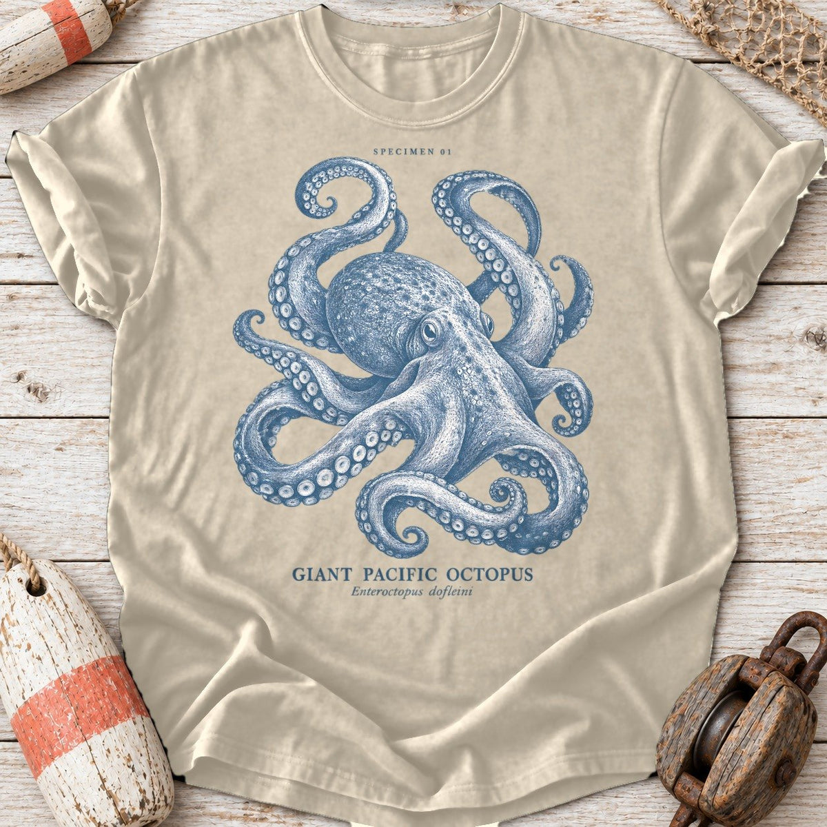 Indigo Octopus Specimen