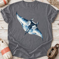 Ink Wash Manta Ray