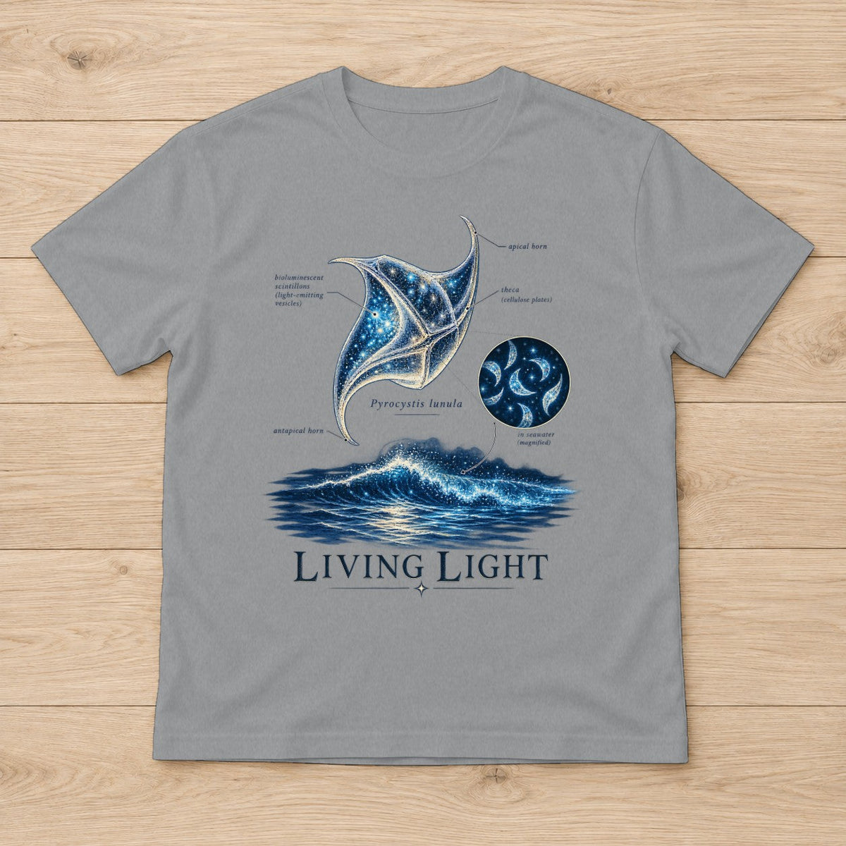 Living Light t-shirt in Sport Grey