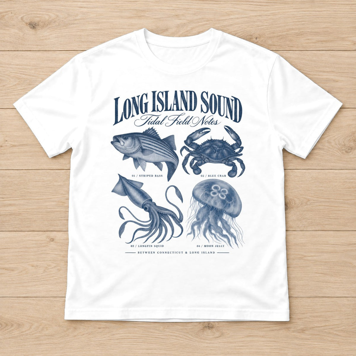 Long Island Tidal Notes t-shirt in White