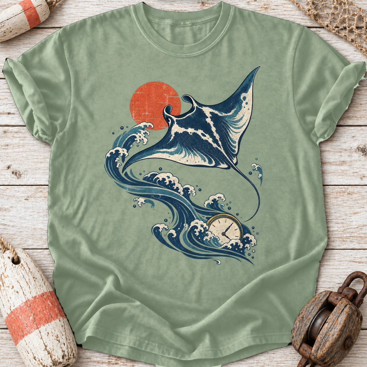 Manta Ray & Pocket Watch