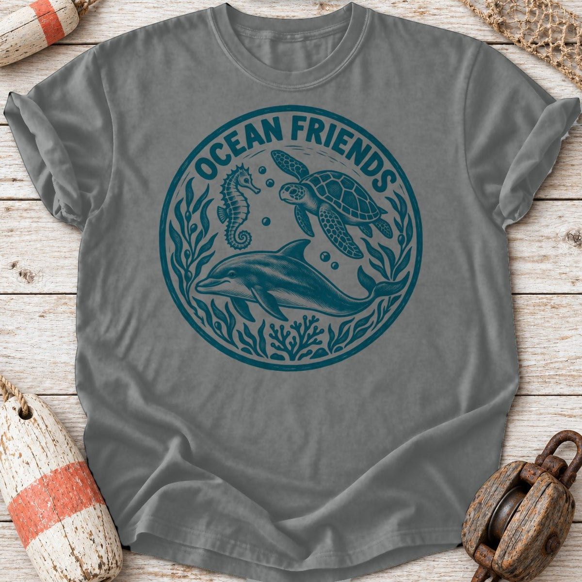 Ocean Friends Linocut
