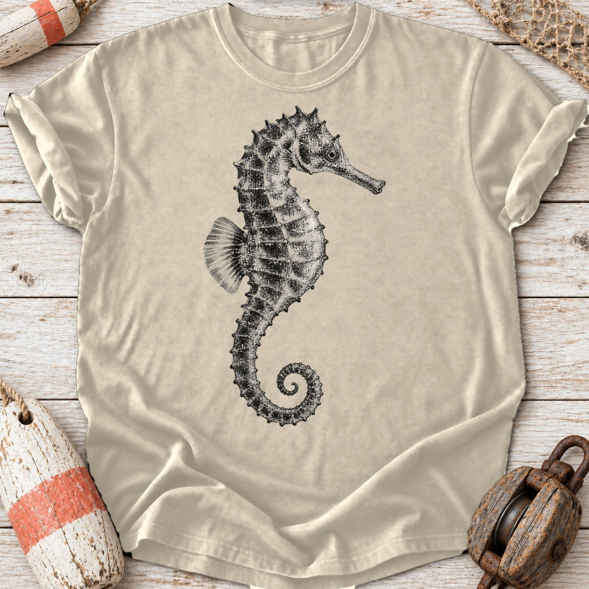 Seahorse Gyotaku
