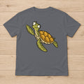 Skeptical Sea Turtle t-shirt in Charcoal