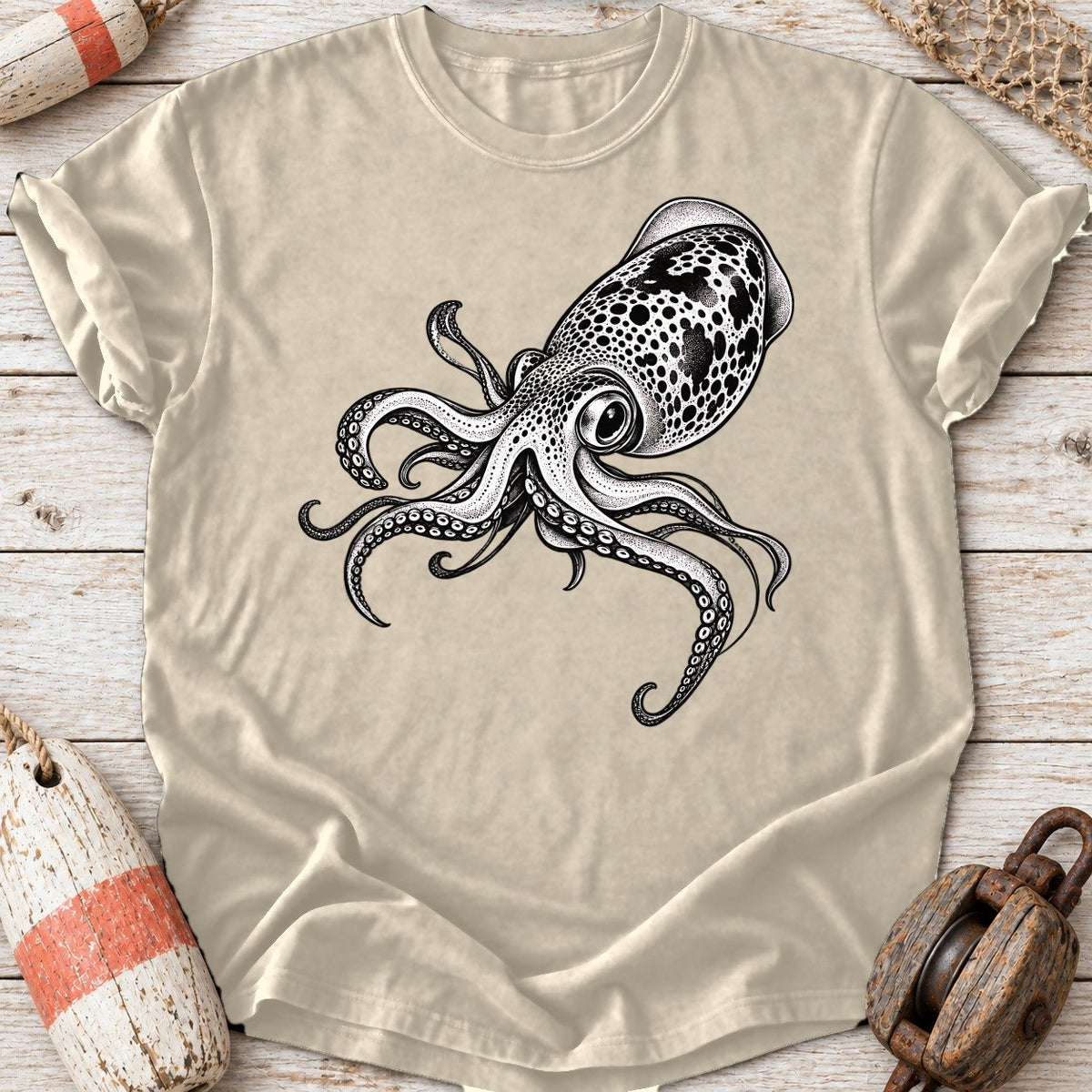 Stippled Ink Squid
