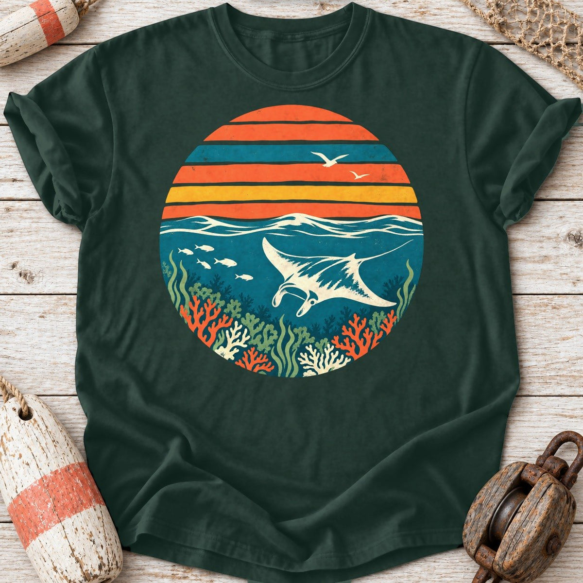 Sunset Manta Ray