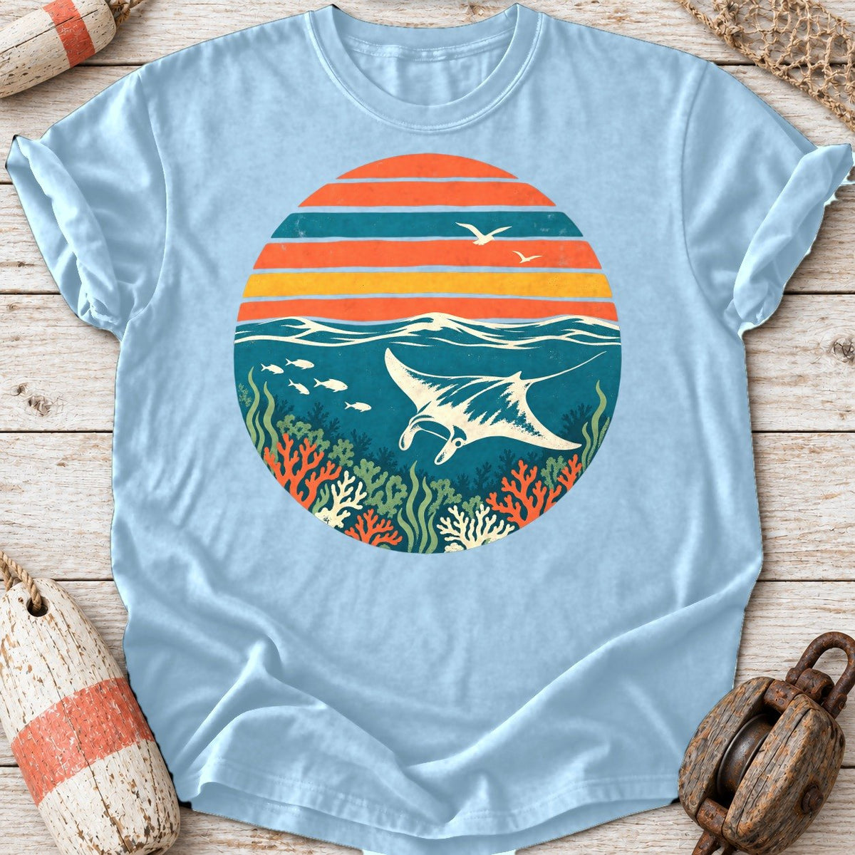 Sunset Manta Ray