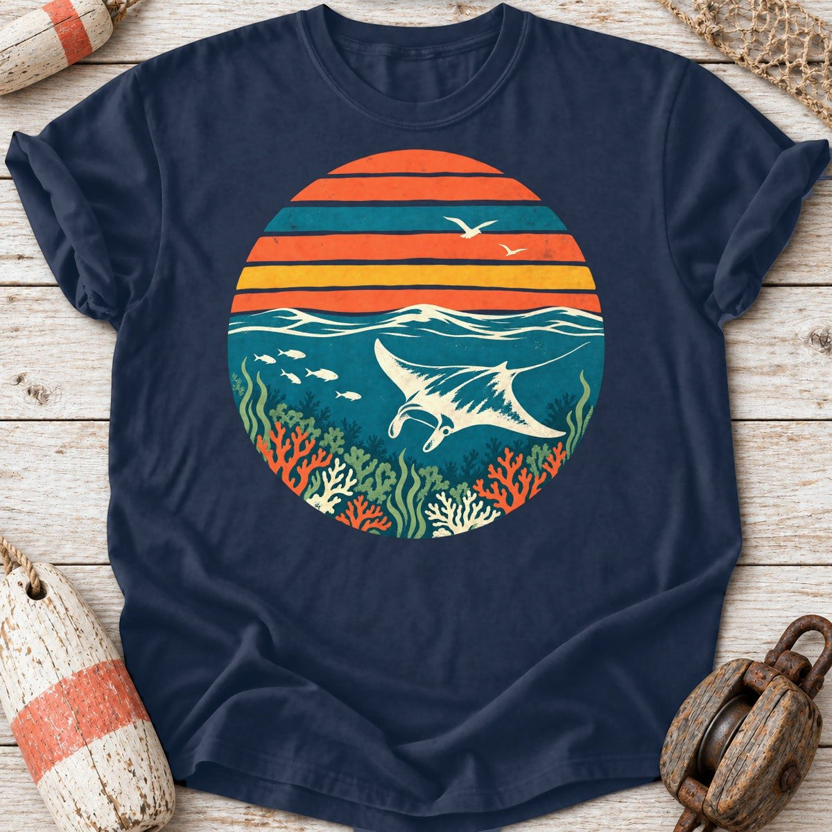 Sunset Manta Ray