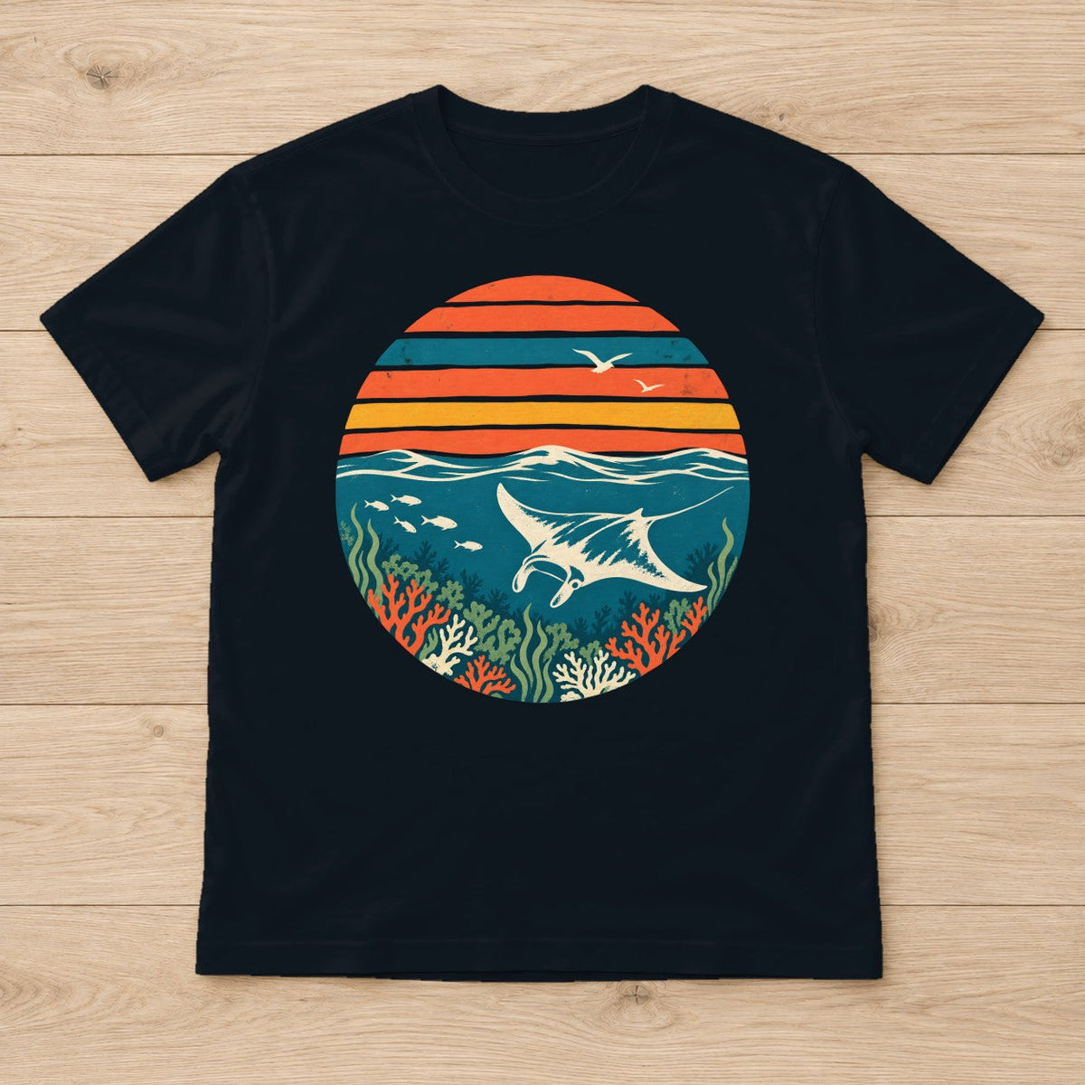 Sunset Manta Ray