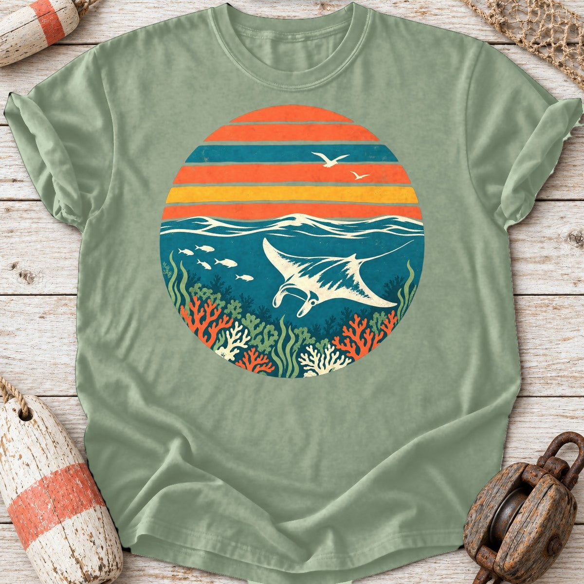 Sunset Manta Ray