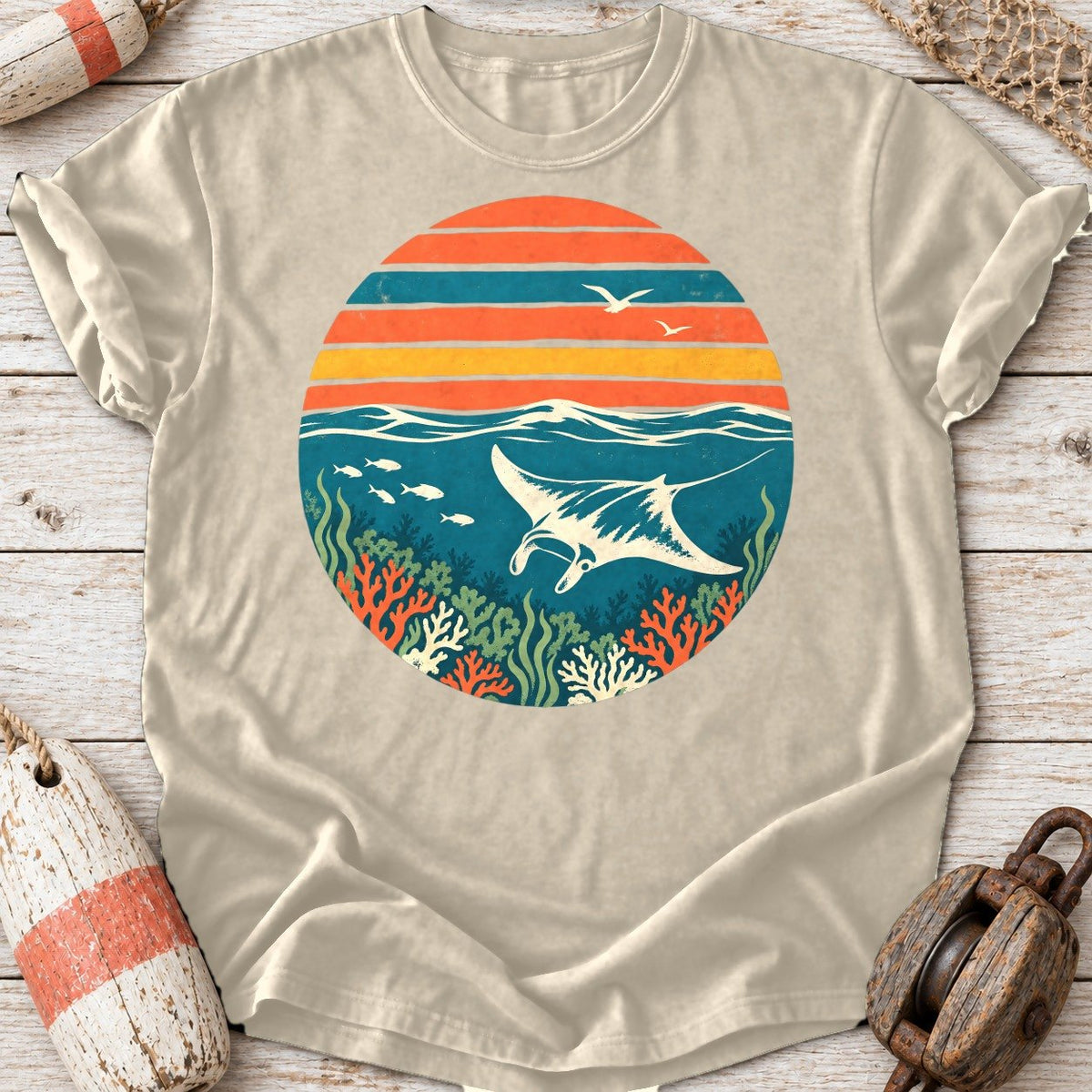 Sunset Manta Ray