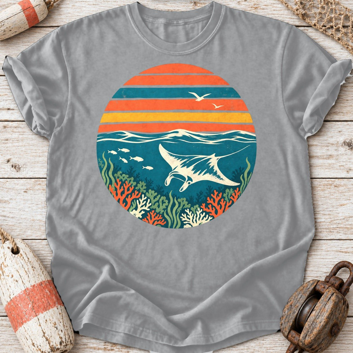 Sunset Manta Ray