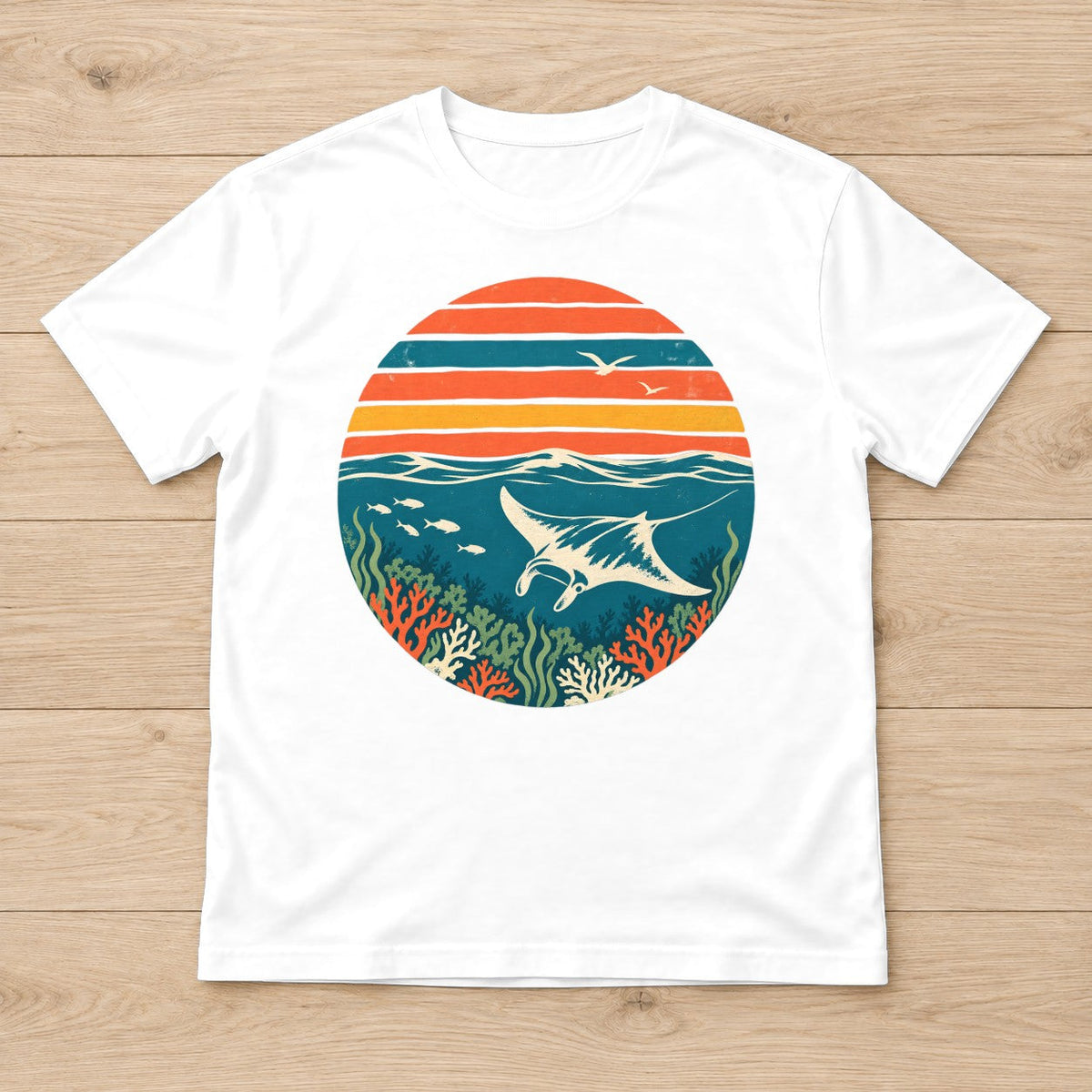 Sunset Manta Ray